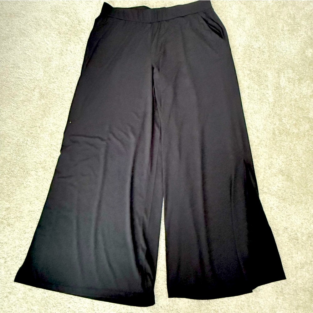 G.I.L.I.  jetsetter knit wide-leg pants